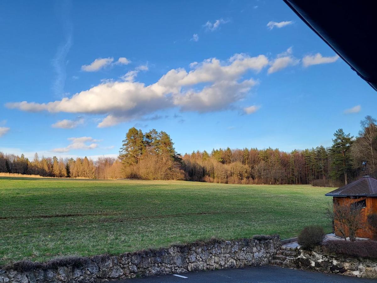 Pension Am Wald Goessweinstein Exterior foto